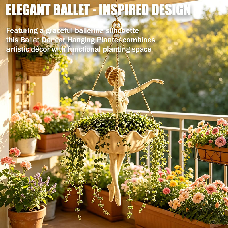 Ballet Dancer Hanging Planter  - đánh giá và giá Spider Plant Hanging