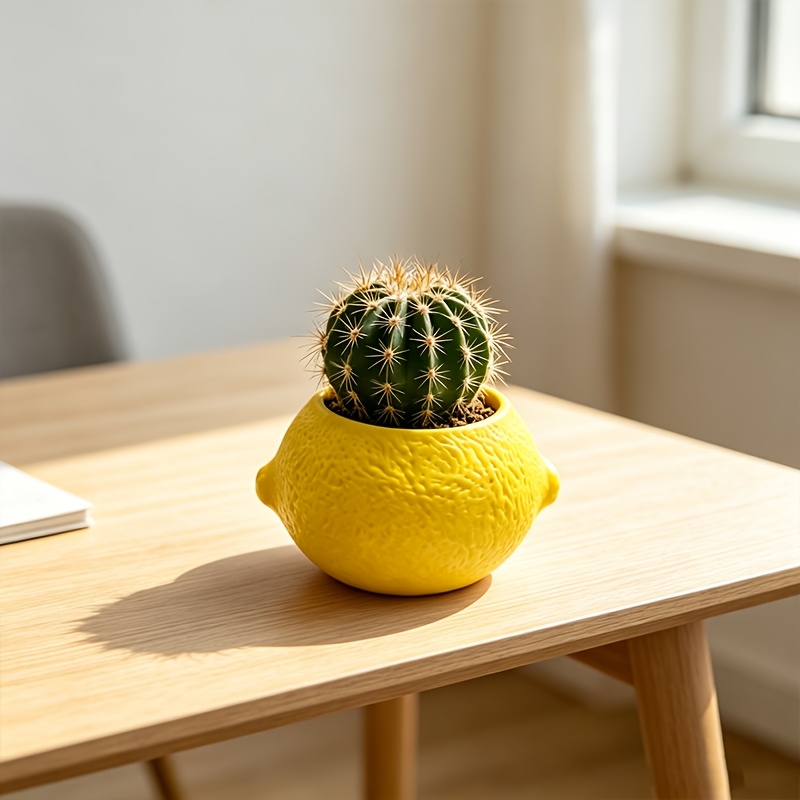 Lemon Shape Decorative Planter - đánh giá và giá Echeveria Succulent