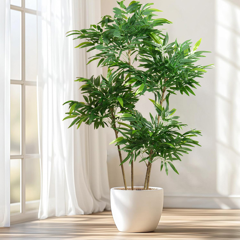 80-180cm Large Artificial Bamb - đánh giá và giá Ficus Lyrata Tree