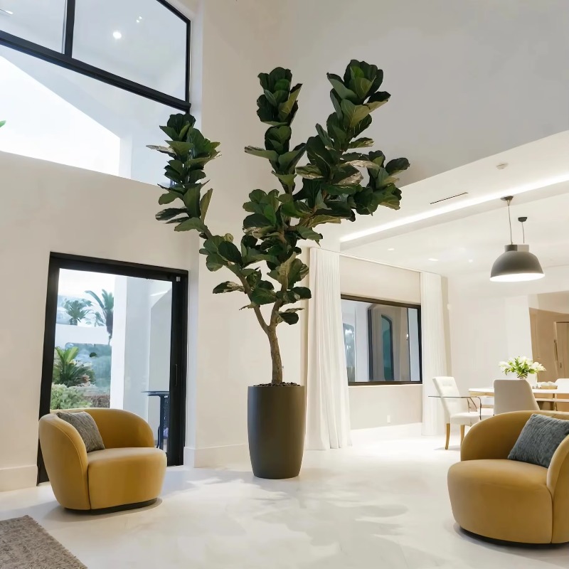 Artificial Plants Indoor Potte - đánh giá và giá Ficus Lyrata Tree