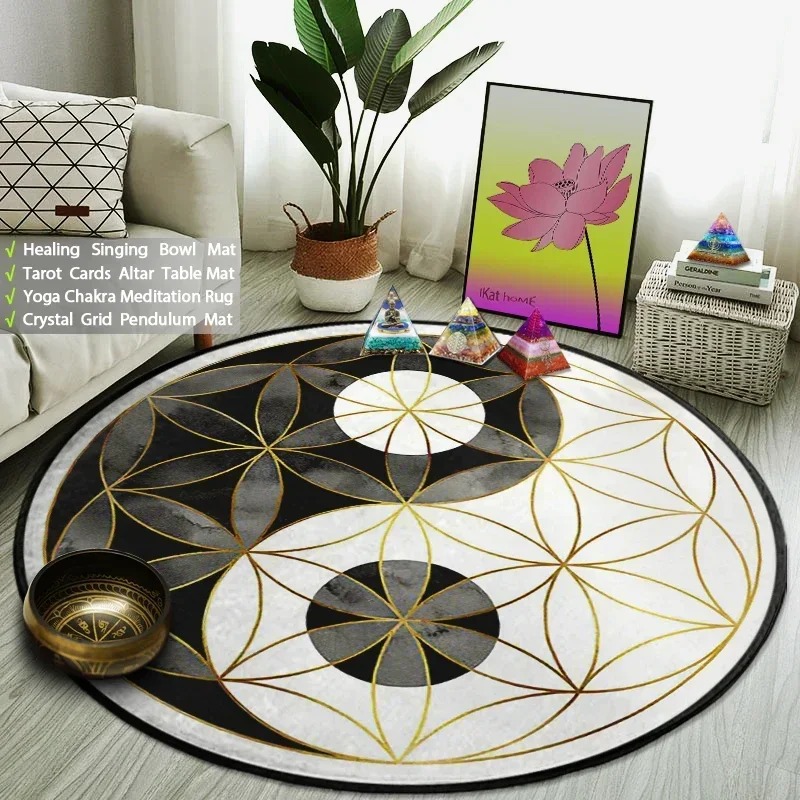 Yin Yang Taiji Round Rug Flowe - đánh giá và giá Maranta Prayer Plant