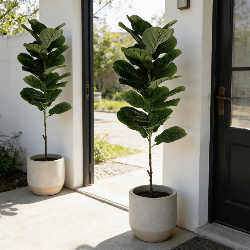 1Pc 100cm Artificial Ficus Lyr - đánh giá và giá Ficus Lyrata Tree