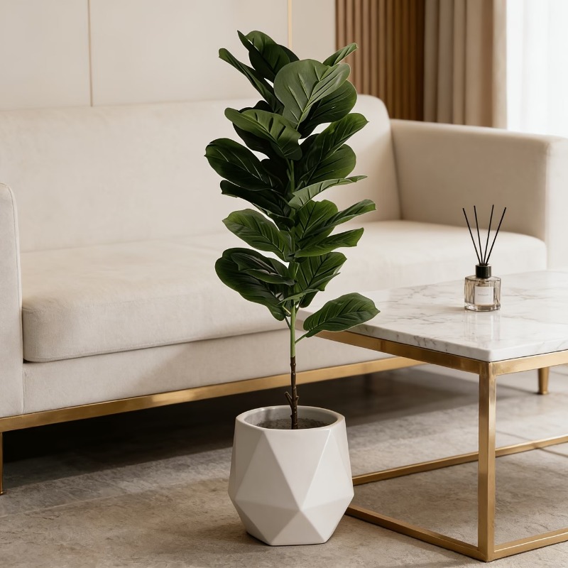 1Pc 100cm Artificial Ficus Lyr - đánh giá và giá Ficus Lyrata Tree